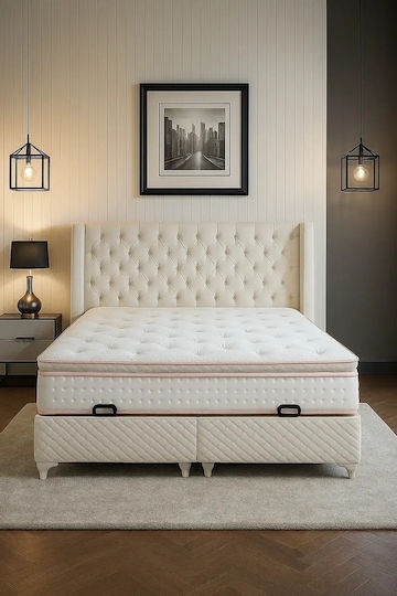 Orthopedic Mattress Hard Single and Double Open Cream (180x200x30cm)