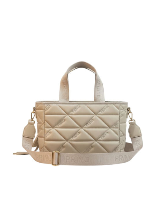 Damentasche Schulter Beige