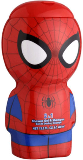 Air-Val International Παιδικό Αφρόλουτρο & Σαμπουάν Spiderman σε Μορφή Gel 400ml