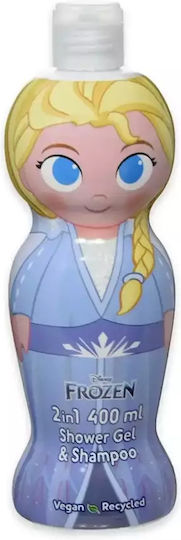 Disney Kids Bubble Bath & Shampoo Frozen II Elsa Gel 400ml