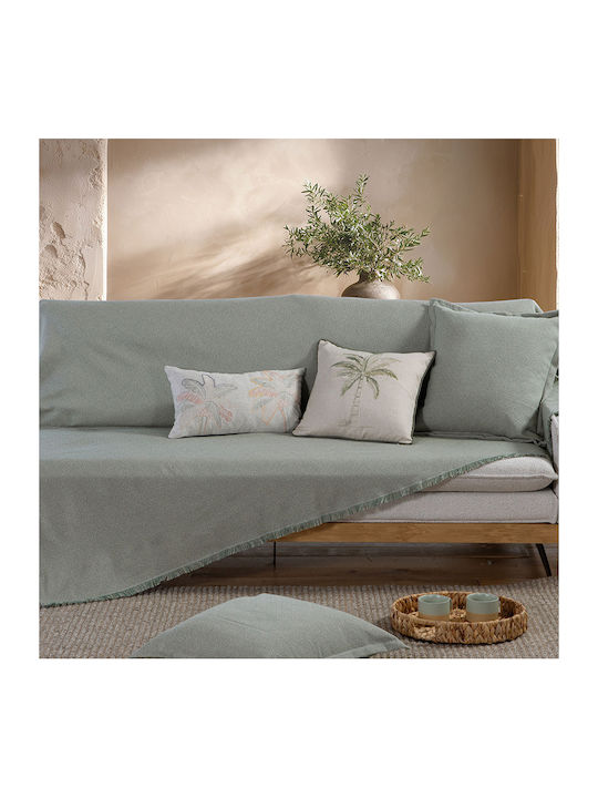 Nef-Nef Homeware Loen Three-Seater Sofa Throw 170x300cm Green