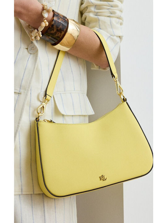 Lauren Leather Women's Shoulder Handbag Yellow