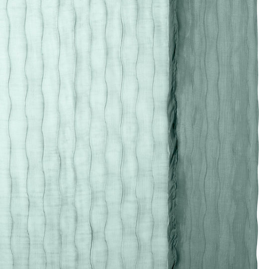 Curtain with Grommets Mila Celadon 140x240cm