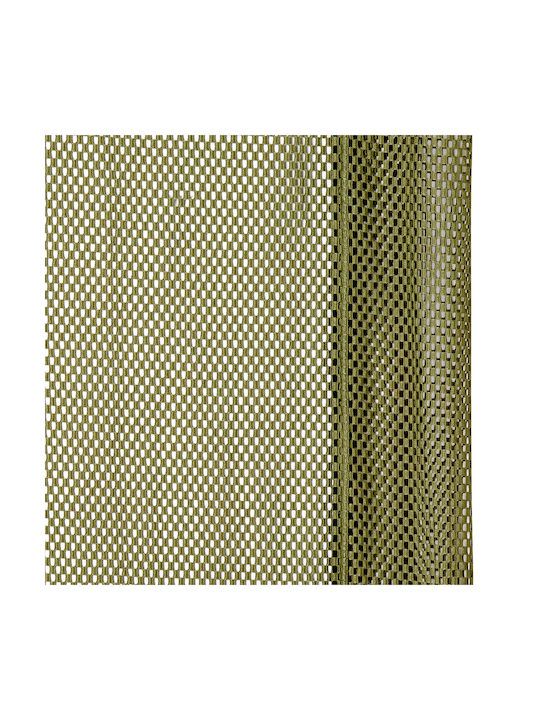 Κουρτίνα με Τρουκς Zina Khaki 140x240εκ.
