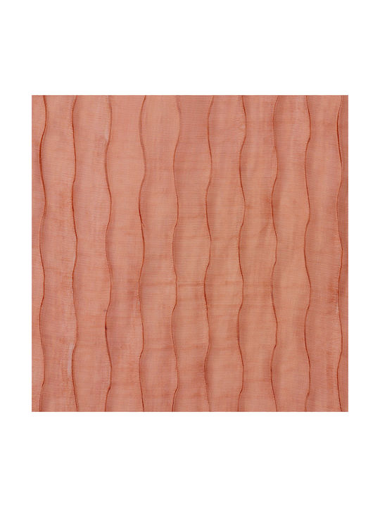 Κουρτίνα με Τρουκς Mila Terracotta 140x240εκ.