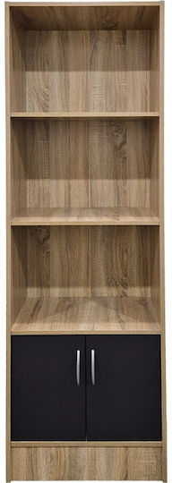 Етажерка Tekaro Сонома-антрацит 57x33x180см