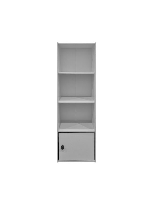Βιβλιοθήκη Lenobia Λευκό 30.5x24x95εκ.