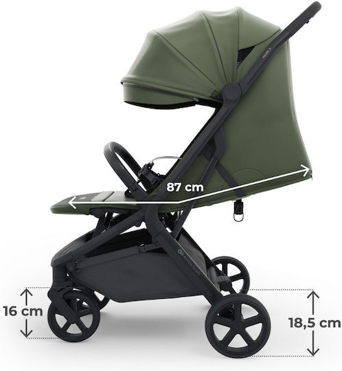 Kinderkraft Nubi 3 Καρότσι Μωρού Kατάλληλο για Nεογέννητο Mystic Green 8.7kg