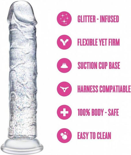 Blush Realistic Dildo With Suction Cup Transparent