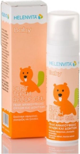 Helenvita Baby First Teeth Relief Gel Gum Relief Product Chamomile Licorice and Xylitol Extract 30ml