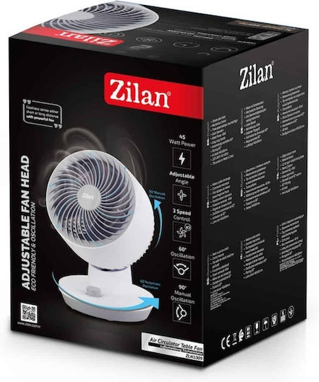 Ventilator De Masă 45W Alb