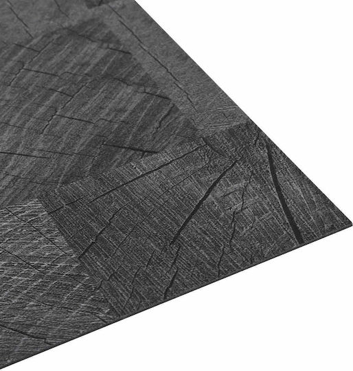 vidaXL Set Plastic Floor PVC with 55 Tiles 1.5mm M30.5xW30.5cm Gray