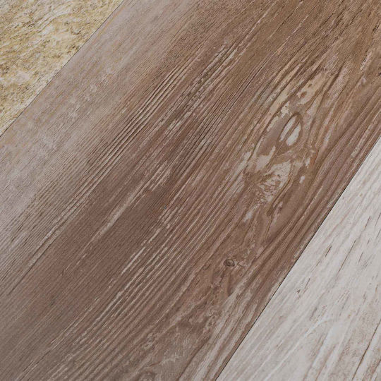 vidaXL Σετ Πλαστικό Δάπεδο PVC με 36 Πλακάκια 2mm Μ91.5xΠ15εκ. Καφέ
