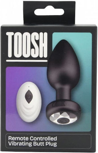 Toosh Plug Anal Cu Vibrație Negru
