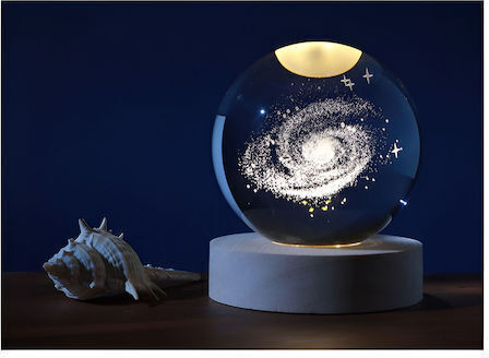 Total Gift Decorative Lamp Crystal Ball Transparent