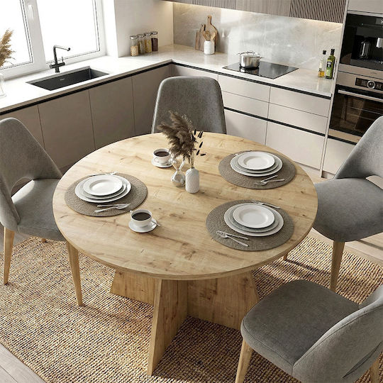 Tailor Τραπεζαρίας Sapphire Oak 120x120x75.7εκ.