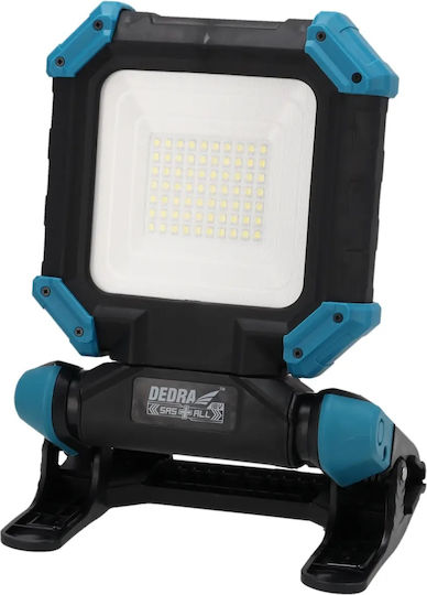 Dedra Προβολέας Εργασίας Επαναφορτιζόμενος LED IP54 με Φωτεινότητα έως 1800lm