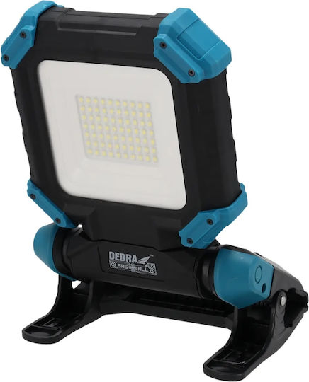 Dedra Προβολέας Εργασίας Επαναφορτιζόμενος LED IP54 με Φωτεινότητα έως 1800lm