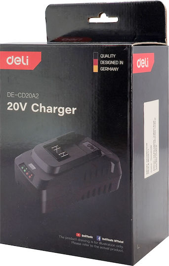 Deli Комплект Литиева Батерия 20V със Зарядно Устройство