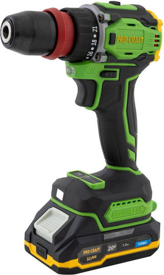 ProCraft PA18ProDFR Κατσαβίδι Μπαταρίας Brushless 20V