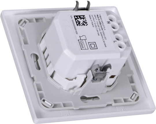 Geyer Walled Power Socket with 2 USB Ports White