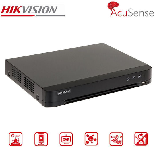 Hikvision Überwachungs-Videorekorder DVR 8 Kanäle mit Auflösung HD iDS-7208HQHI-M1/T
