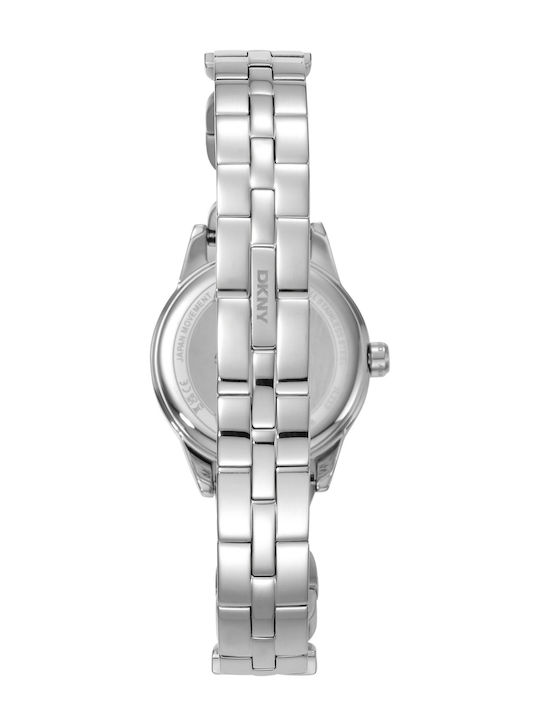 DKNY Womens Watch 26mm Battery with Silver Metal Bracelet