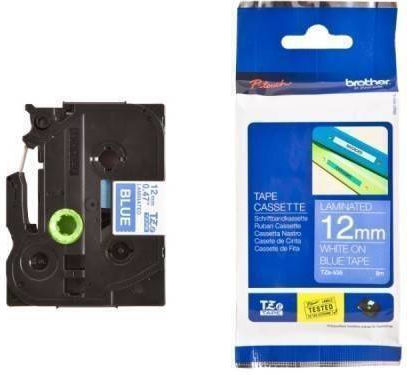 TZe-535 Ταινία Ετικετογράφου Συμβατή με Brother 8m x 12mm σε Μπλε Χρώμα Συμβατή με Brother TZe/TZ