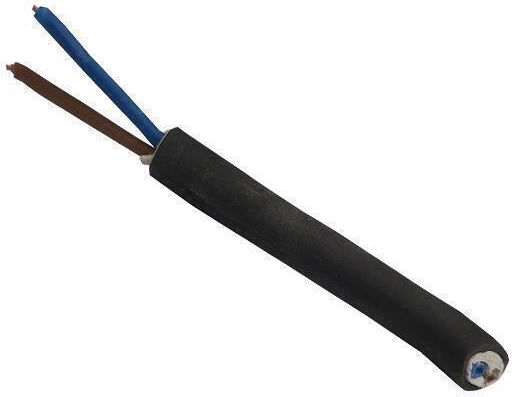 Eurolamp Power Cord Type NYY With Cable Properties 7x1.5mm² In Black Colour 1m