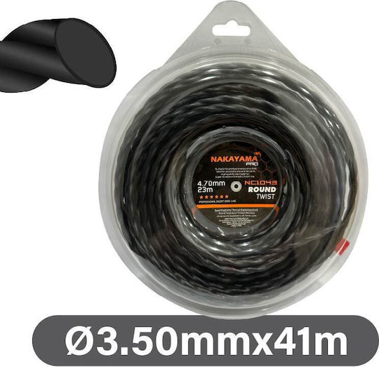 Nakayama Nc1040 Μεσινέζα Στρογγυλή Στριφτή Μήκους 41m και Πάχους 3.5mm