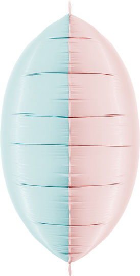 Balon Pătrat Pastel Roz-Albastru în Două Tonuri de 24" 2 Bucăți
