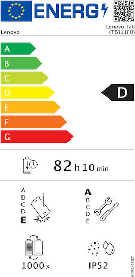 Lenovo Tab 10.1" (4GB/128GB/Калъф Тип Тефтер) Полярно Син