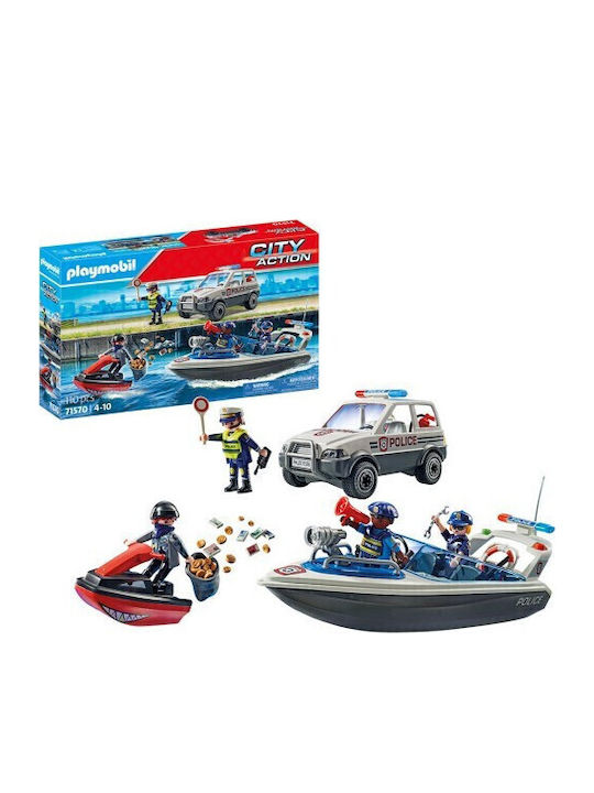 Παιχνιδολαμπάδα City Action Police Poscig On The Water για 4+ Ετών Playmobil