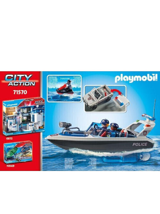Παιχνιδολαμπάδα City Action Police Poscig On The Water για 4+ Ετών Playmobil