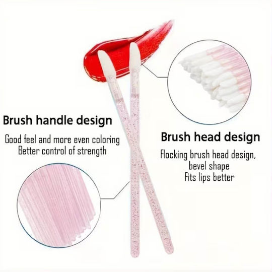 Professional Set with Make Up Brushes for Lips 50 Pieces