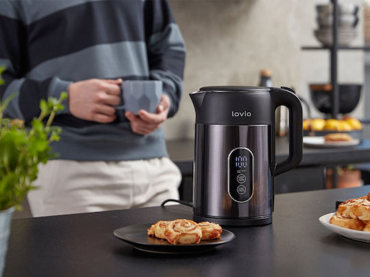 Lovio Home Wasserkocher 1.5l 2200W Schwarzer