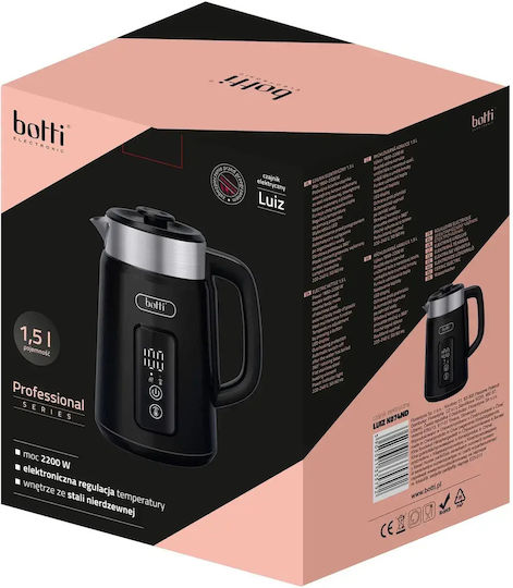 Botti Fierbător 1.5l 1850W Negru