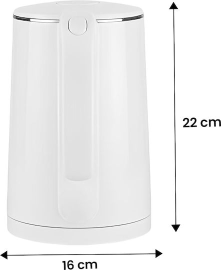 Avizar Fierbător Electric 0.9l 1500w Oprire Automată Încălzire Rapidă Alb