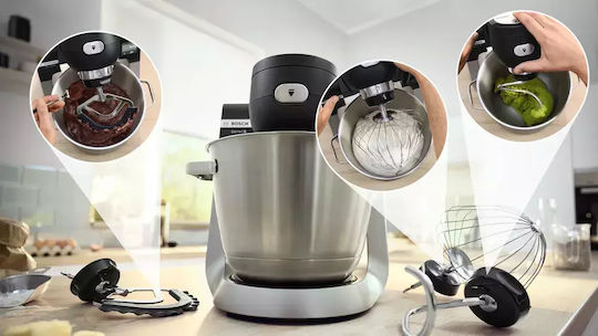 Bosch Κουζινομηχανή 1600W με Ανοξείδωτο Κάδο 5.5lt