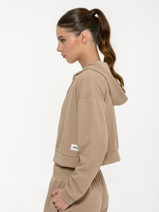 Damen Sweatshirt mit Kapuze Grau