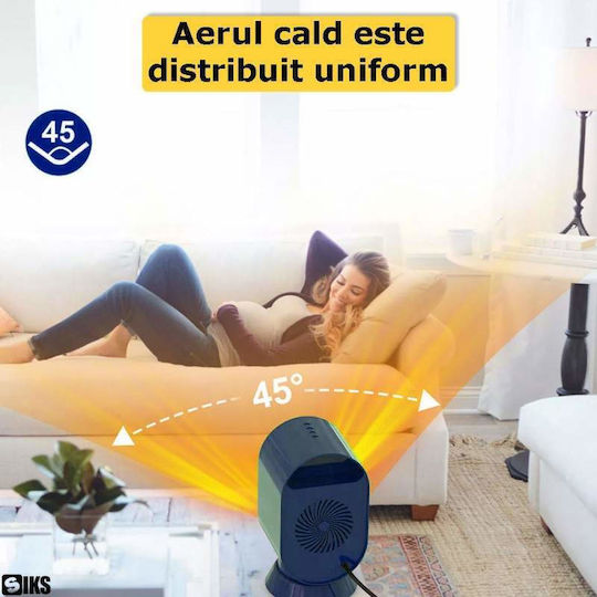 Αερόθερμο Δωματίου Δαπέδου Μπλε 1200W