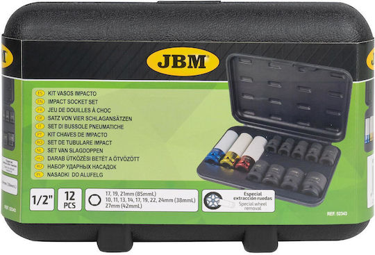 JBM Pneumatic Sockets Set 9 Pieces