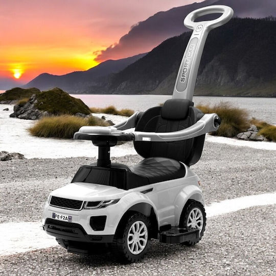 BabyMix Baby Ride On with Parental Handle for 36+ Months White