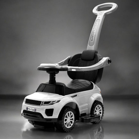 BabyMix Baby Ride On with Parental Handle for 36+ Months White