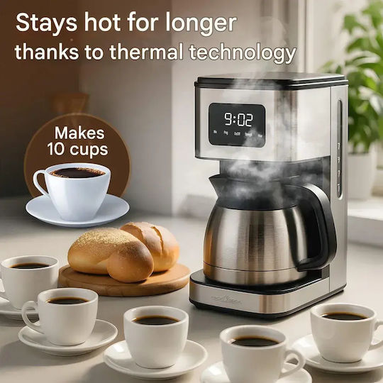 Profi Cook Cafetieră Filtru Programabilă 900W