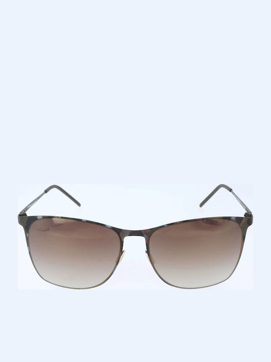 Italia Independent Herren Sonnenbrillen mit Marineblauem Metallischen Rahmen