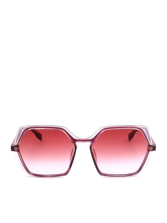 Karl Lagerfeld Women's Sunglasses with Burgundy Plastic Frame and Burgundy Gradient Lens KL6083S-626