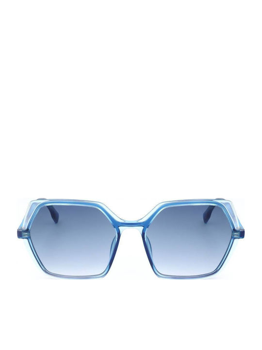 Karl Lagerfeld Sunglasses Blue with Acetate Frame & Blue Lens Karl Lagerfeld Sunglasses Blue with Acetate Frame & Blue Lens