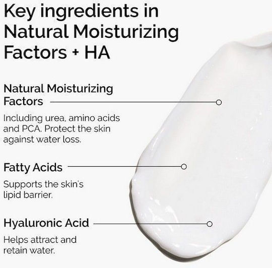 The Ordinary Natural Moisturizing Factors & HA Hydrators and Oils 24h Face Cream for Moisturizing & Restoring with Hyaluronic Acid & Ceramides 100ml