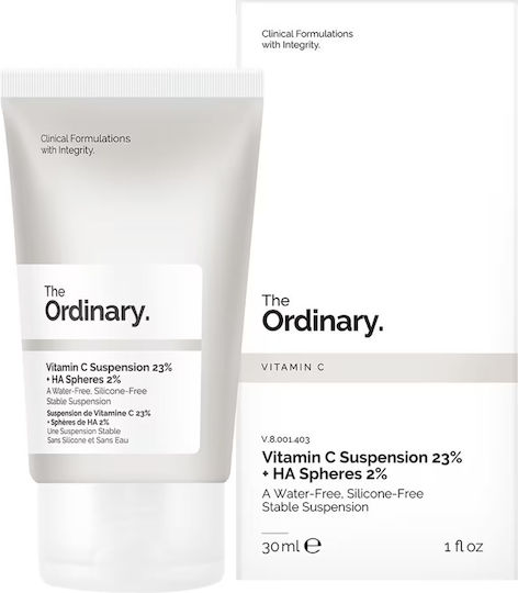 The Ordinary Vitamin C Suspension 23% + HA Spheres 2% 24ωρη Αναπλαστική Κρέμα Προσώπου με Βιταμίνη C & Πεπτίδια 30ml